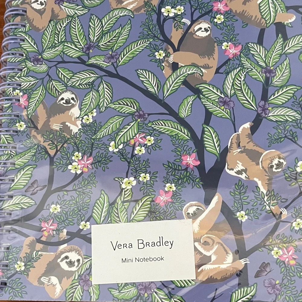 Vera Bradley Jungle and Floral Notebooks - Sloths or Tigers NIP